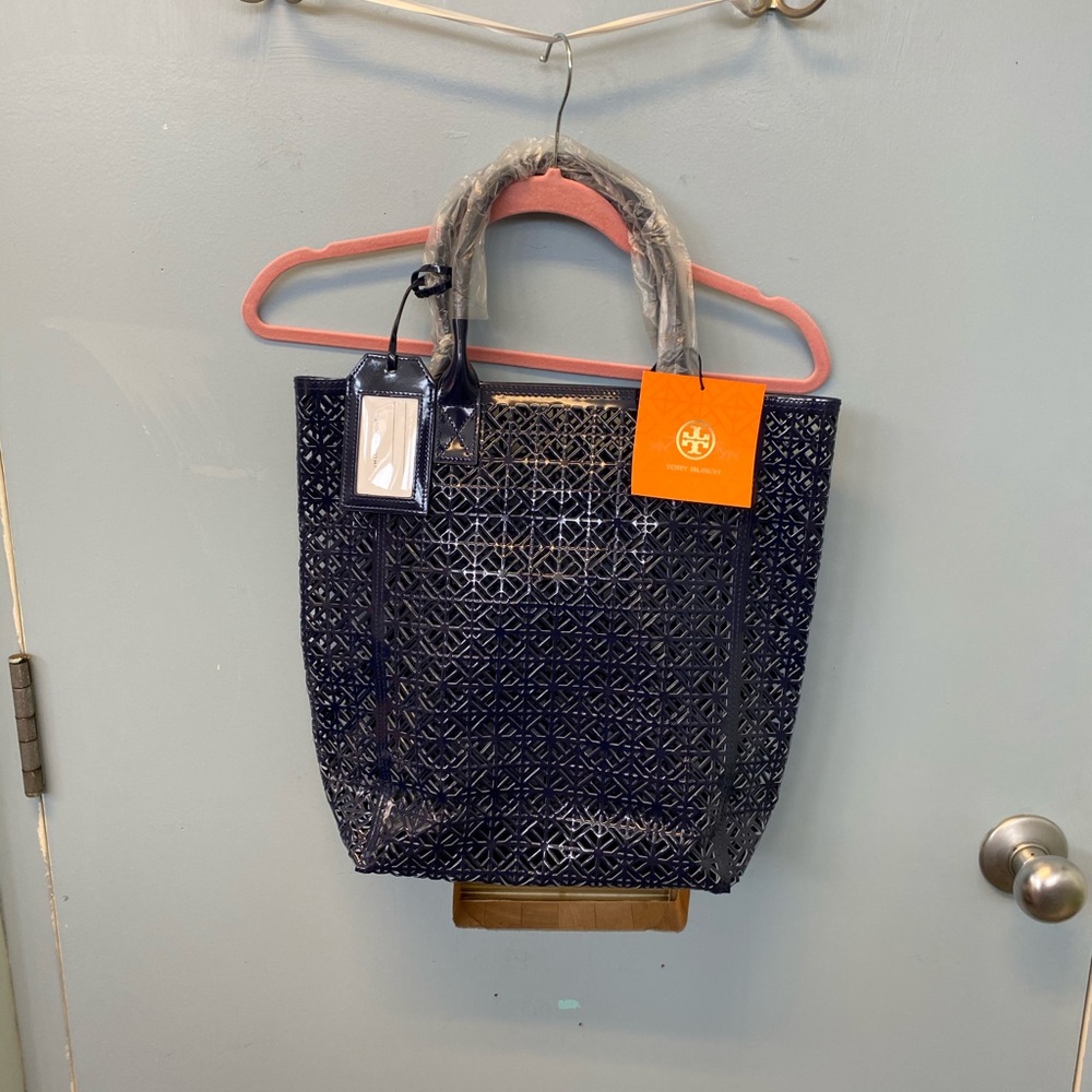 NWT Tory Burch Plastic Lattice Tote